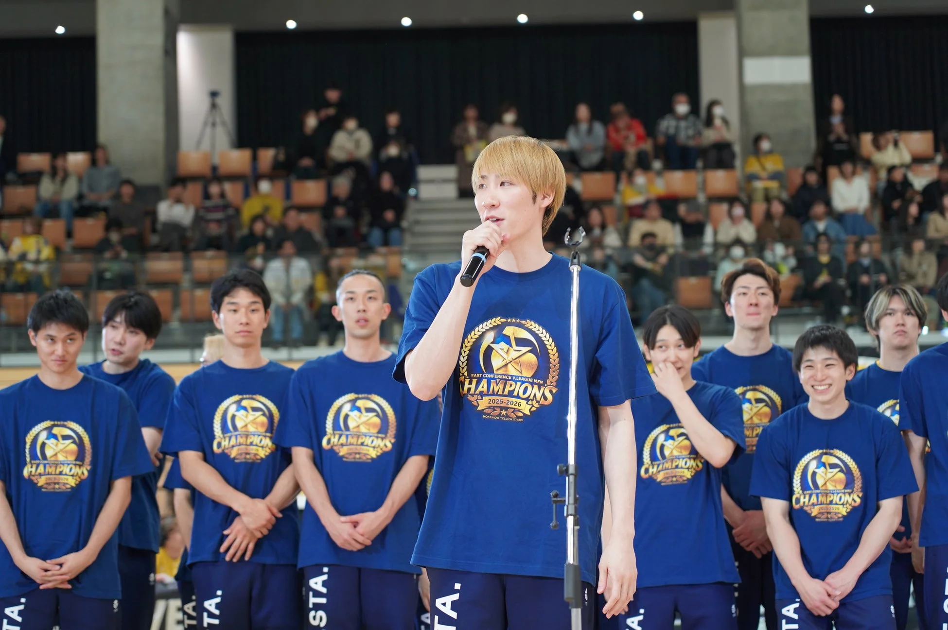 EAST CONFERENCE V-LEAGUE MEN CHAMPIONS 2025-2026 HOKKAIDO YELLOW STARS