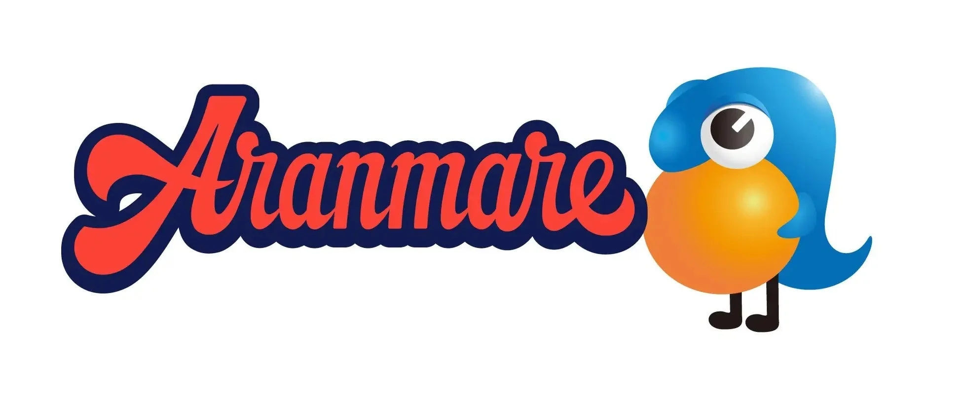 「Aranmare」の文字と青い鳥のキャラクターのロゴ