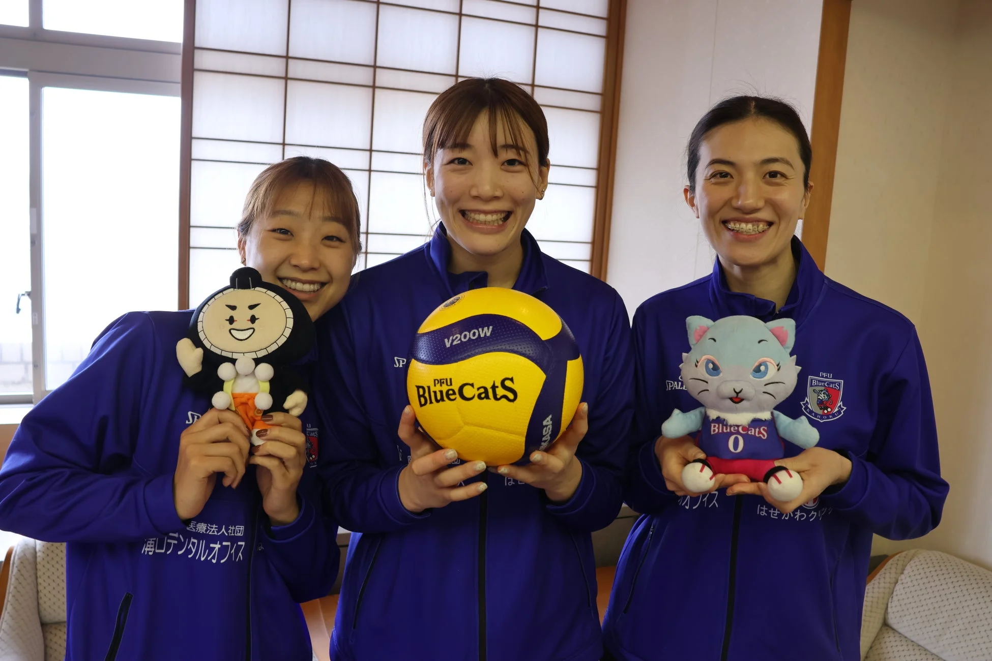 PFUブルーキャッツ石川かほくの選手たち