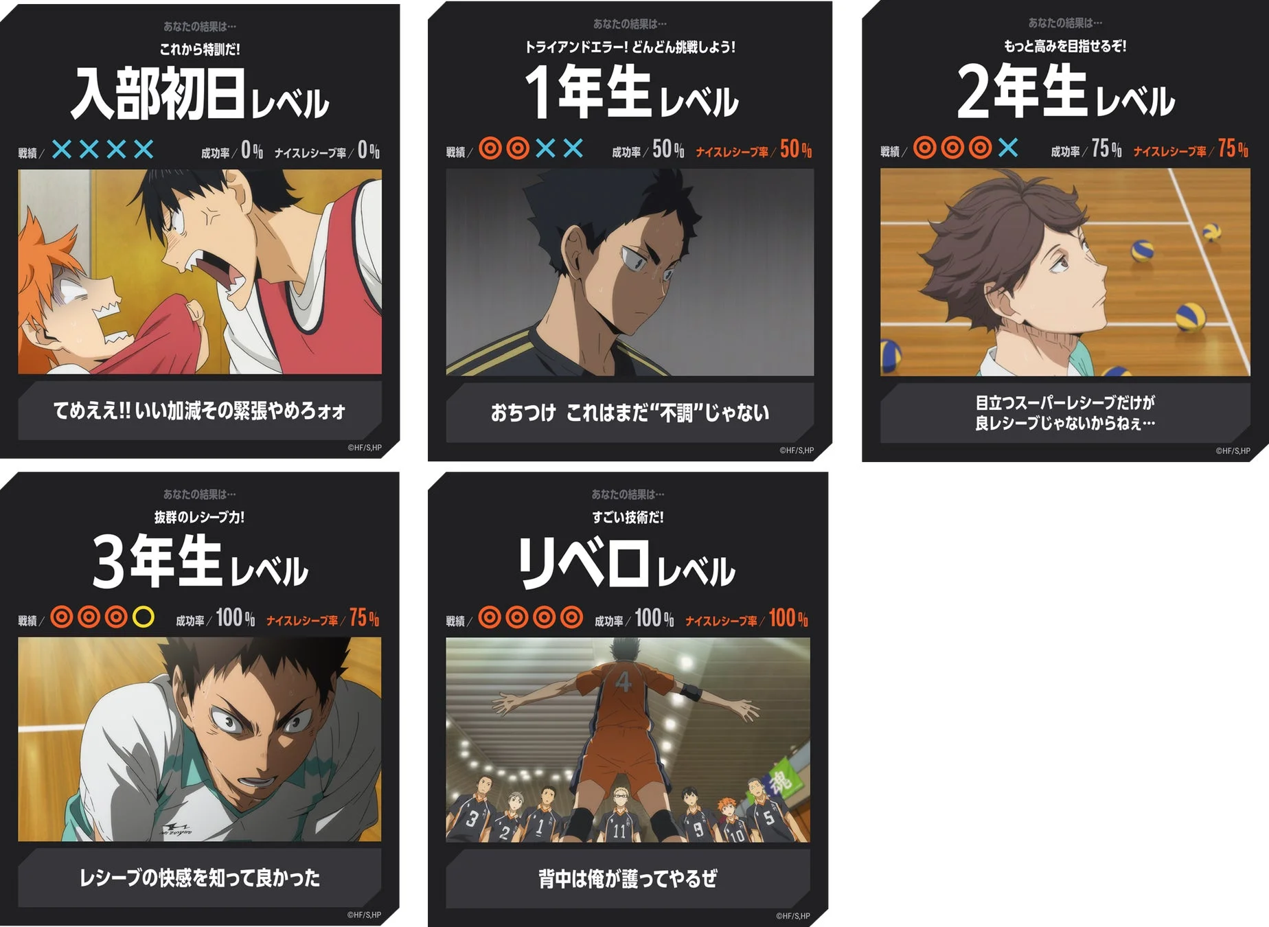 ガチレシーブバトル 結果